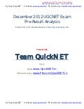December 2012 ugc net exam pre results analysis