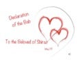 Declaration of the bab