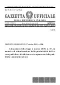 Decreto 150 27ottobre 2009 Legge 150/2009 Gazzetta Ufficiale