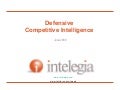 Defensive Competitive Intelligence