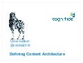 Defining Content Architecture