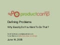 Defining Problems