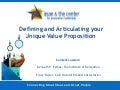 Defining Your Unique Value Proposition