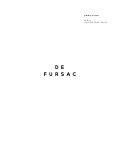 De Fursac lookbook Spring/Summer 2013