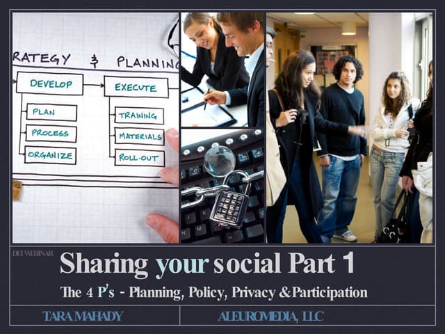 Sharing Your Social Webinar 4 Ps
