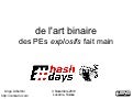 de l'art binaire: des PEs explosifs fait main