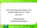 Del e learning convencional a las nuevas tendencias 2.0
