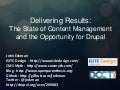 Delivering results: The State of Content Management and the Opportunity for Drupal