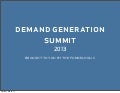 Demand generation handbook 