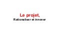réformes de l'éducation, le projet