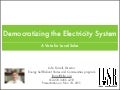 Democratizing the Electricity System: A Vote for Local Solar