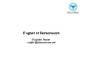 Puppet at DemonWare - Ruaidhri Power - Puppetcamp Dublin &rsquo;12