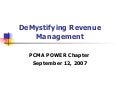 De Mystifying Revenue Management
