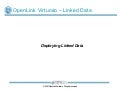 Deploying RDF Linked Data via Virtuoso Universal Server