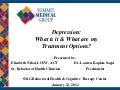 Depression: What Is It and What Are My Treatment Options? (Community Lecture)