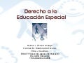 Derecho A La Educacion Especial