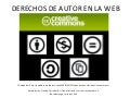 Derechos de autor en la web