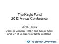 Derek Feeley: Scotland - why quality is the best response to the financial challenge