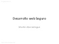 Desarrollo web seguro