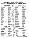 Descriptive Words To Use During Parent Conferences And On Report Cards[1]