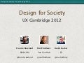 Design for Society