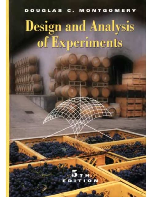 Design and Analysis of Experiments