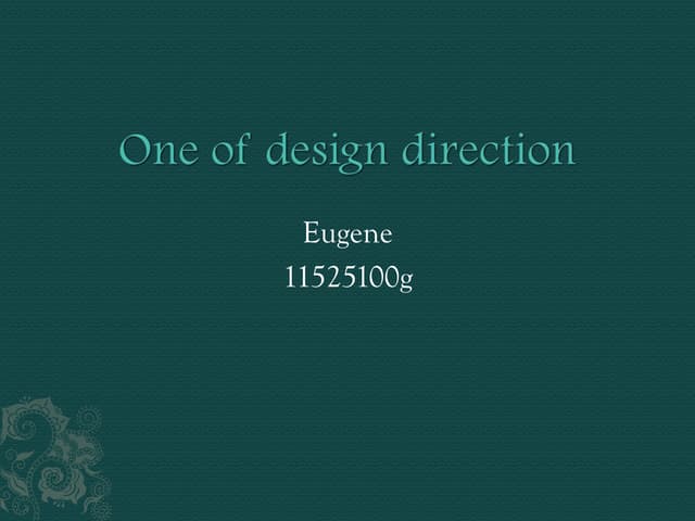 Design direction