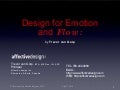 Design for Emotion and Flow