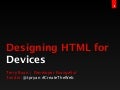 HTML Design for Devices