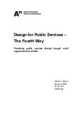 Design for public services- The fourth way