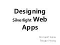 Designing Silverlight