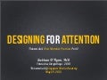 Designing for Attention Transmedia Singapore Masterclass Part 2: Community Building