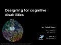 Designing for cognitive disabilities