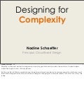 Designing for Complexity by Nadine Schaeffer
