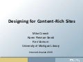 Designing For Content Rich Sites