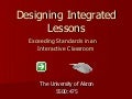 Designing Integrated Lessons