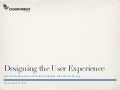 Designing the User Experience