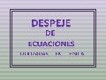 Despeje de Ecuaciones utilizadas en física