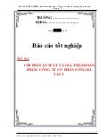 Đề tài kế toán chi phí và tính giá thành sản phẩm