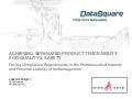 Deutsche Blisterunion Germany Achieves Serialized Product Traceability with PLM from Aras Deployed by Datasquare