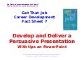 Job Hunting - how to give a great presentation