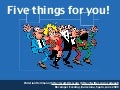 Five things for you - Yahoo developer offers