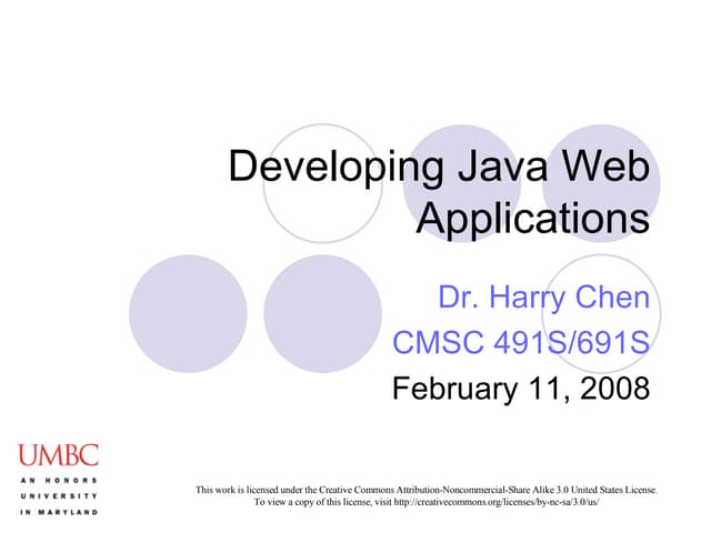 Developing Java Web Applications