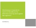 Developing an Acquisition Centre of Excellence for Effective Sourcing and Supplier Management