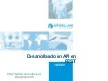 Desarrollando un API con REST