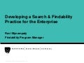 Developing a Search & Findability Practice for the Enterprise – Ravi Mynampaty, Harvard Business School