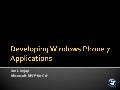 Developing windows phone 7 applications