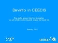 DevInfo in CEECIS