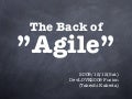 The Back of Agile
