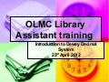 Library Assistants Program Training